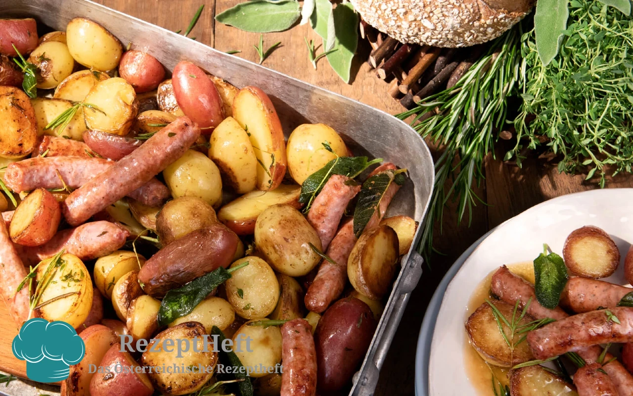 Kartoffeln mediterran mit Salsiccia, Oliven und Tomaten