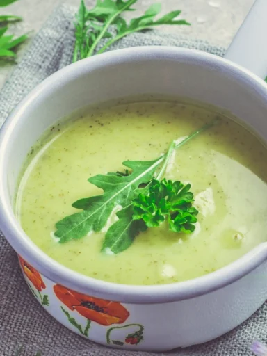 Kartoffelsuppe mit Rucola