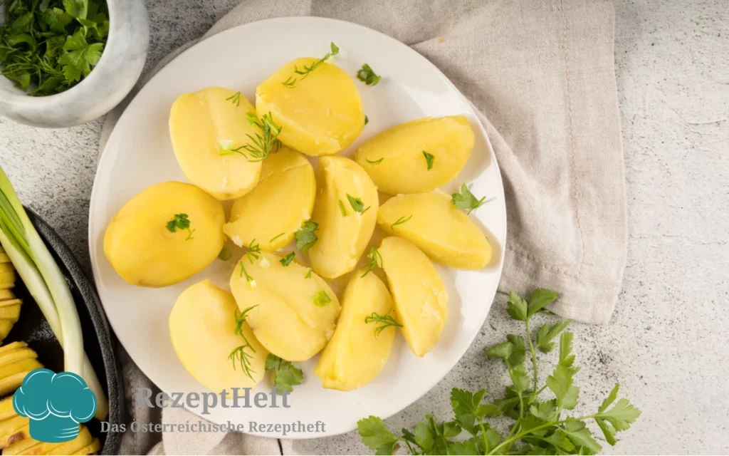 Petersilienkartoffeln mit Butter und frischer Petersilie