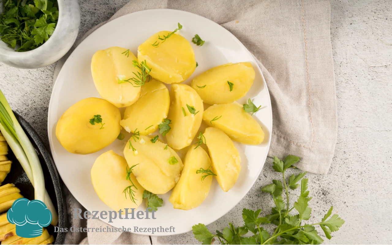 Petersilienkartoffeln mit Butter und frischer Petersilie