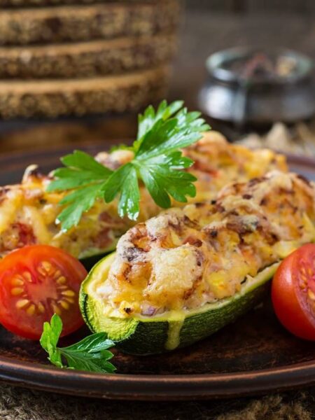 gefüllte Zucchini nach Omas Art