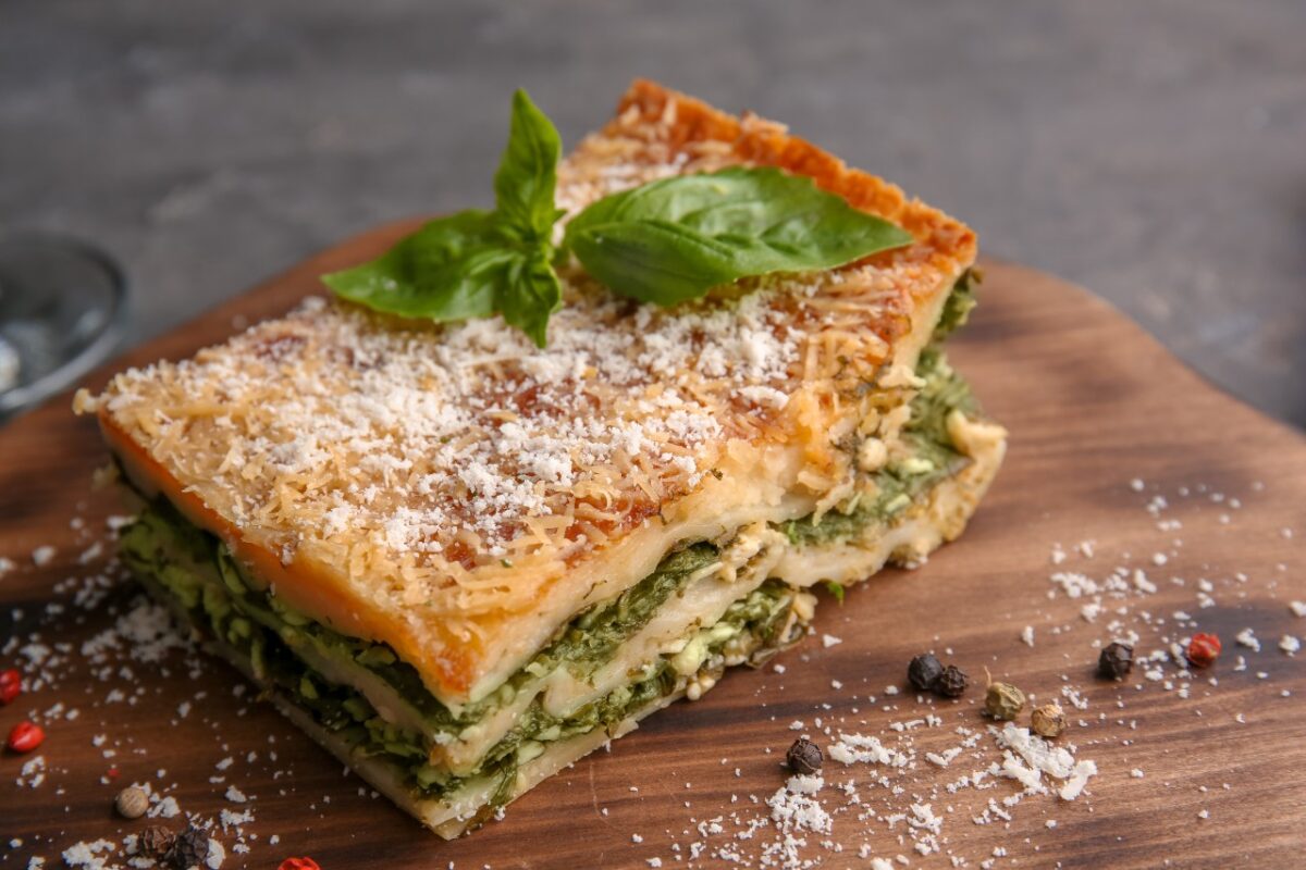 Spinat-Lasagne