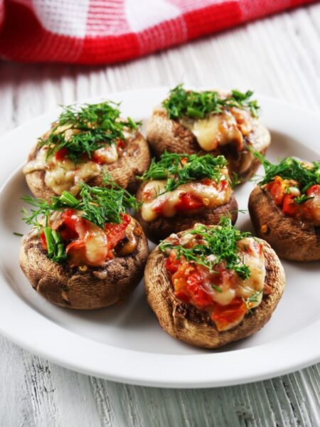 Gefüllte Champignons aus dem Airfryer