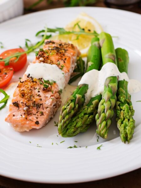 Lachs mit Spargel