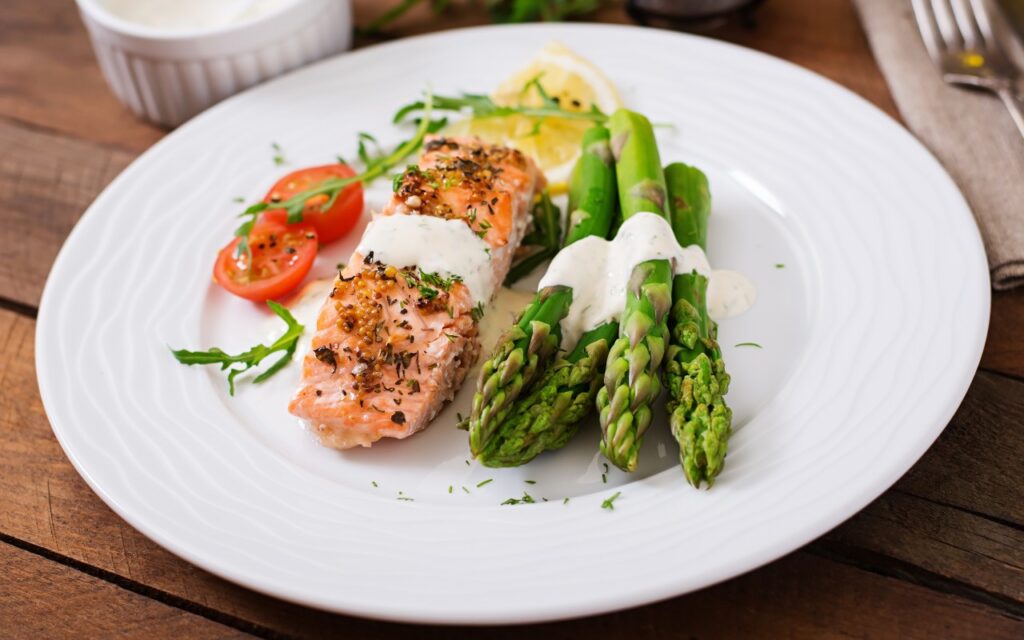 Lachs mit Spargel