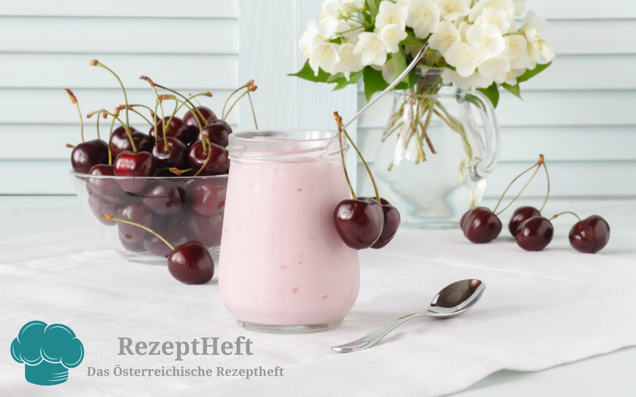 Joghurt mit Kirschen