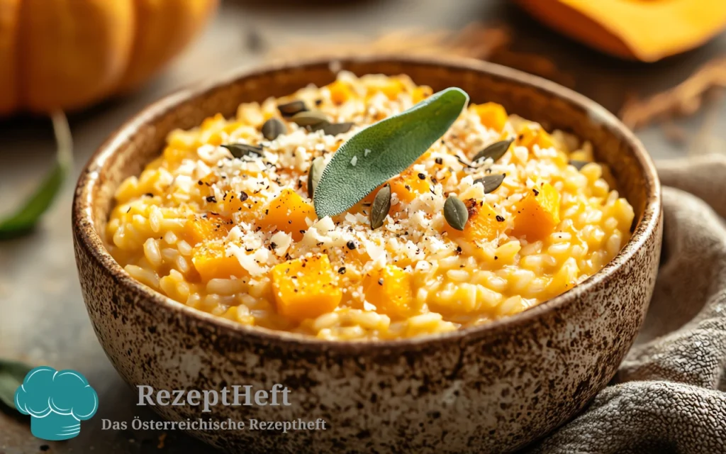 Cremiges Kürbisrisotto mit Hokkaido und Parmesan