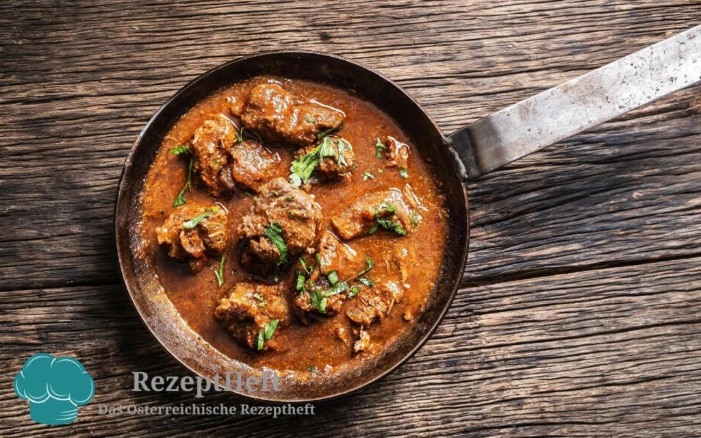 Klassisches Wiener Saftgulasch mit zartem Rindfleisch